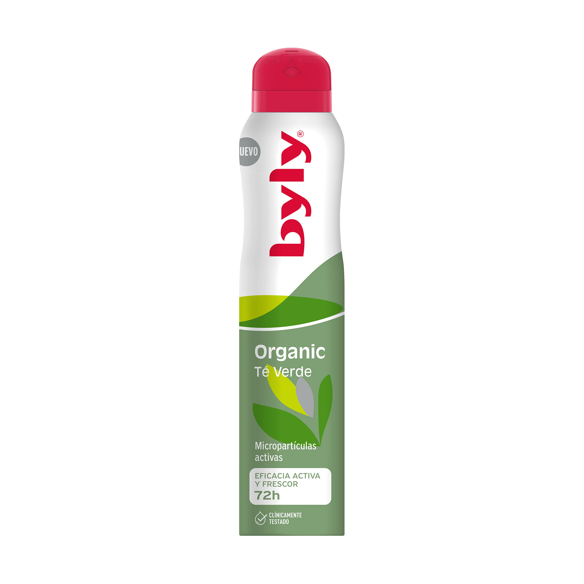 Антиперспірант-спрей Byly Organic Te Verde 72h з м'ятою та зеленим чаєм, 200 мл