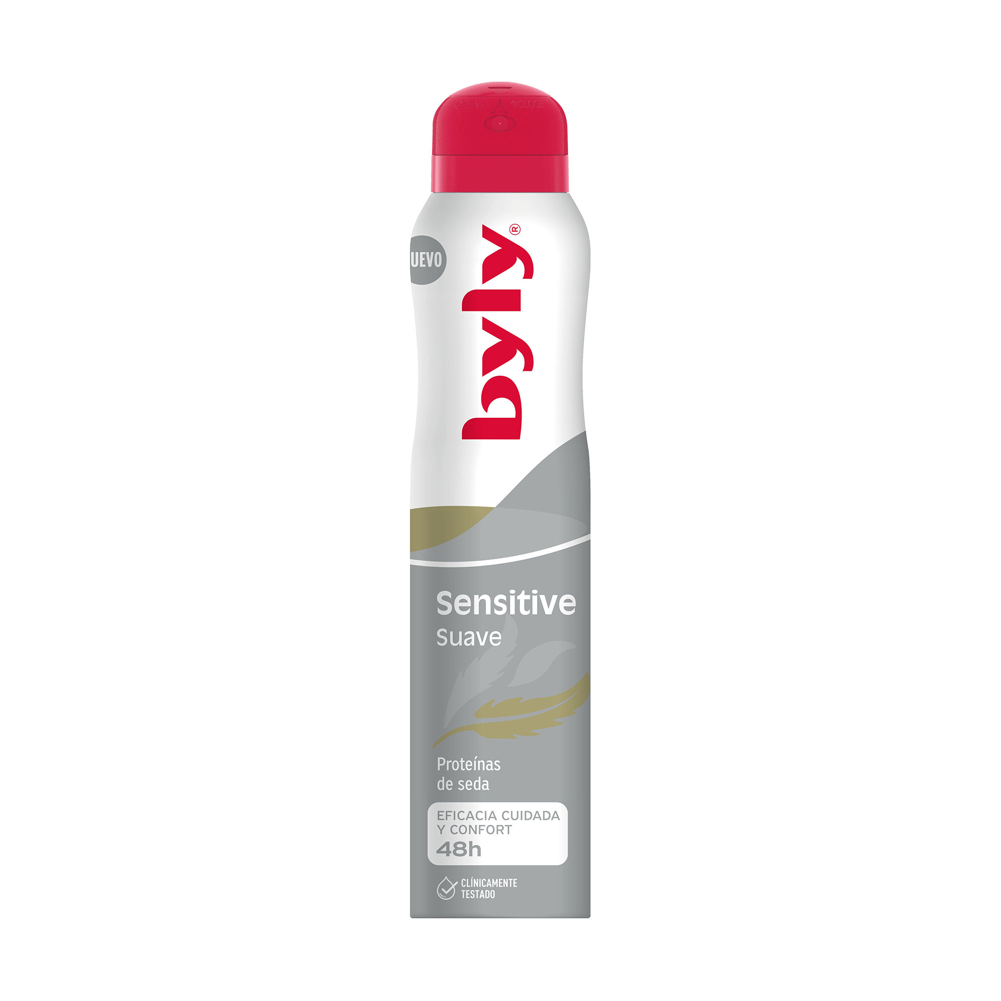 Антиперспірант-спрей Byly Sensitive Suave 48h для чутливої шкіри, з протеїнами шовку, 200 мл