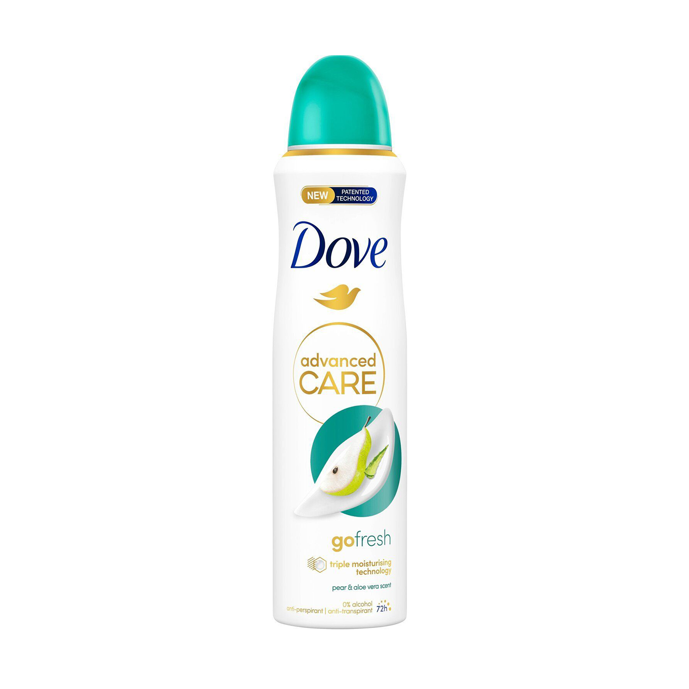 Антиперспірант-спрей Dove Advanced Care Go Fresh Antiperspirant 72H Груша та алое вера, жіночий, 200 мл