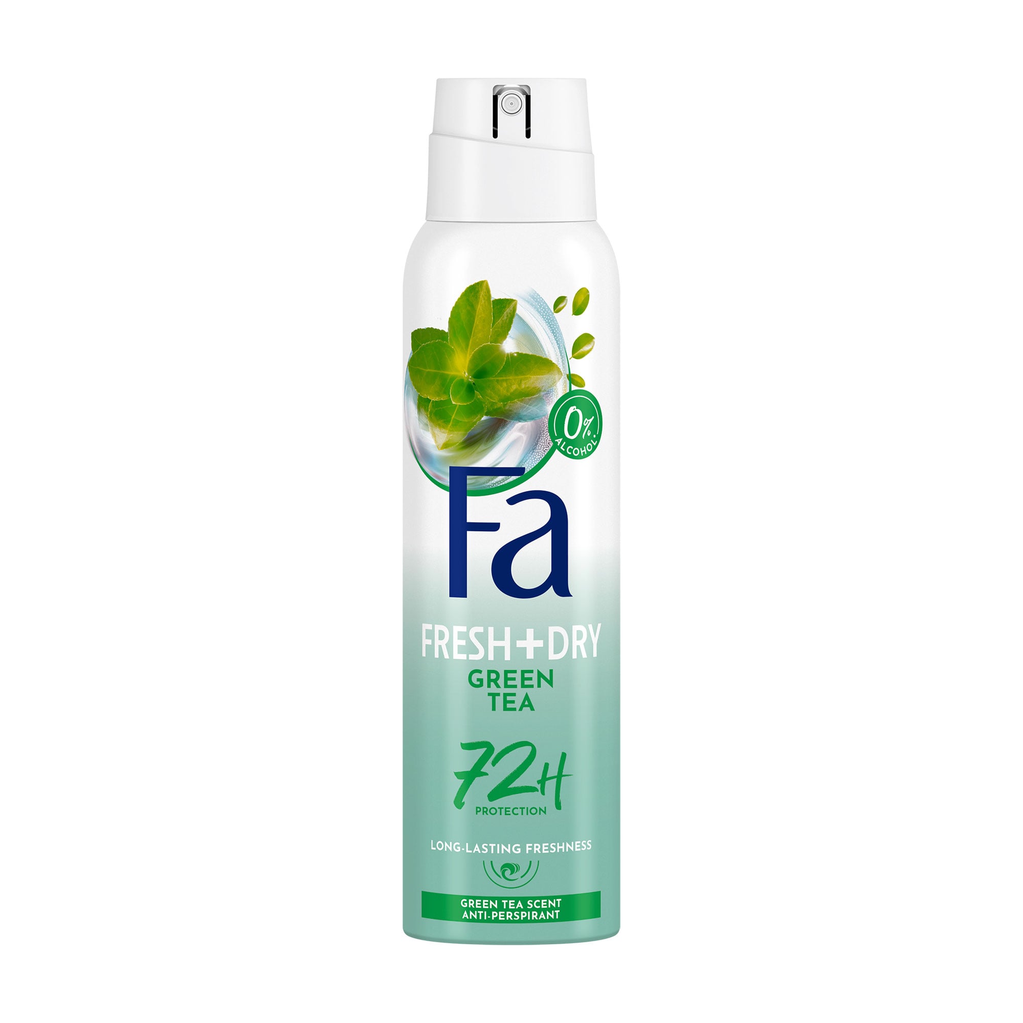 Антиперспірант-спрей Fa Fresh + Dry Deodorant Green Tea 72H, з ароматом зеленого чаю, жіночий, 150 мл