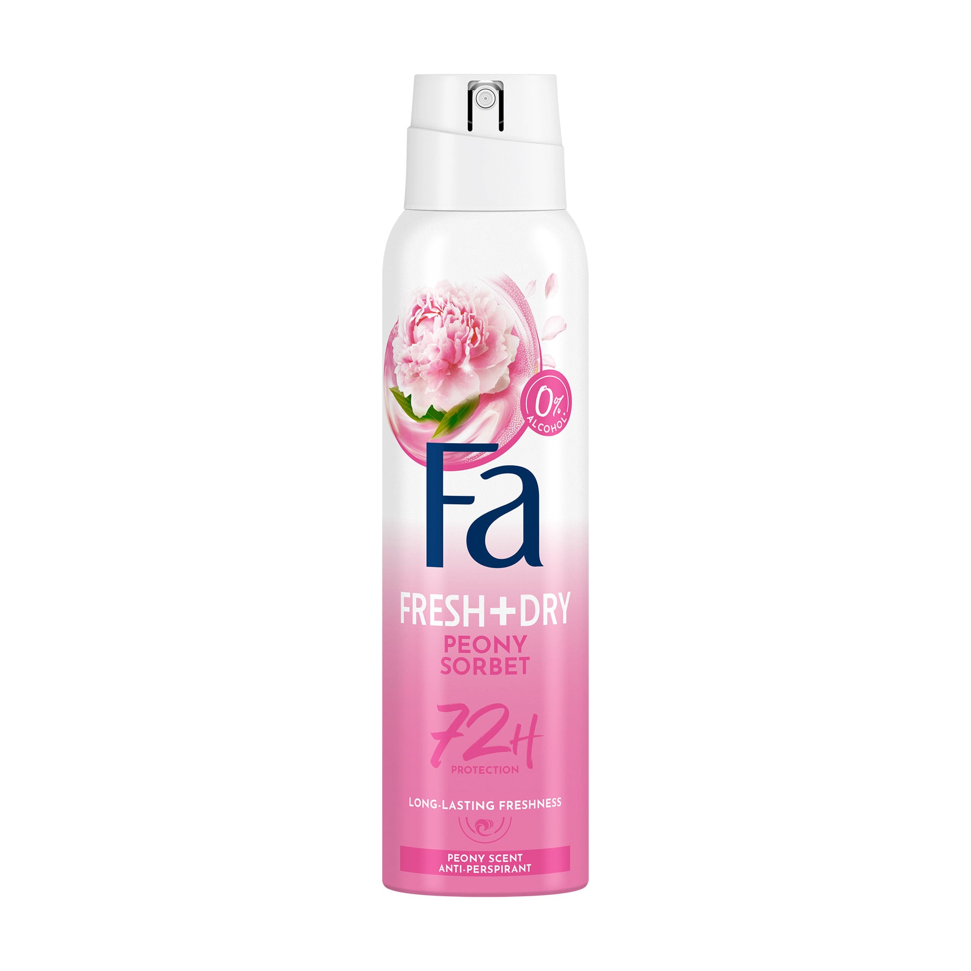 Антиперспірант-спрей Fa Fresh + Dry Peony Sorbet з ароматом півонії, жіночий, 150 мл