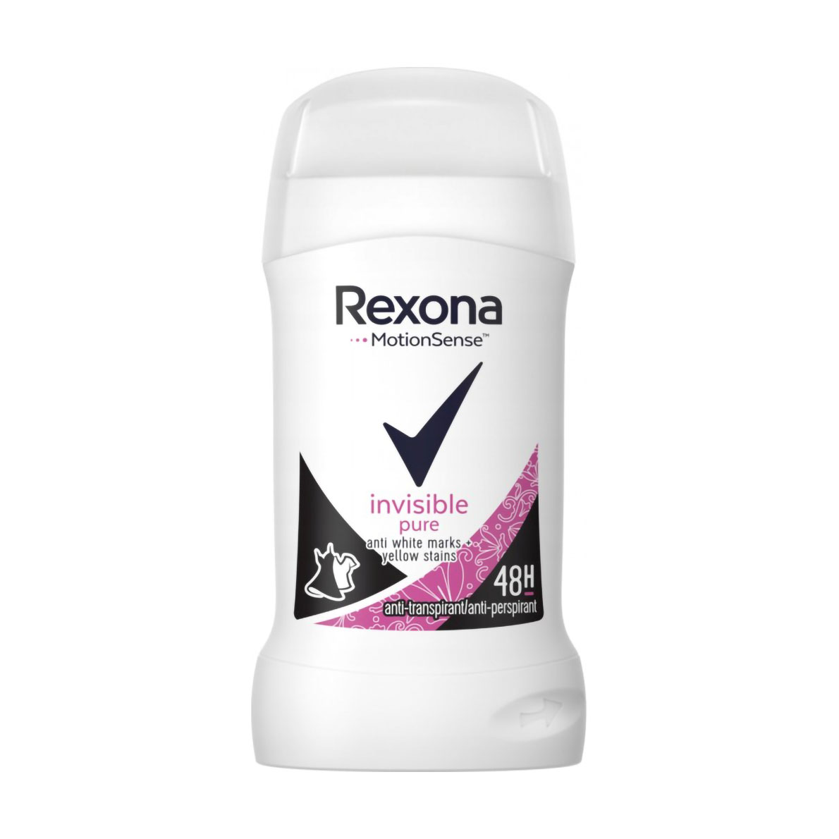Антиперспірант-стік Rexona Invisible Pure 48H Чистий діамант, жіночий, 40 мл