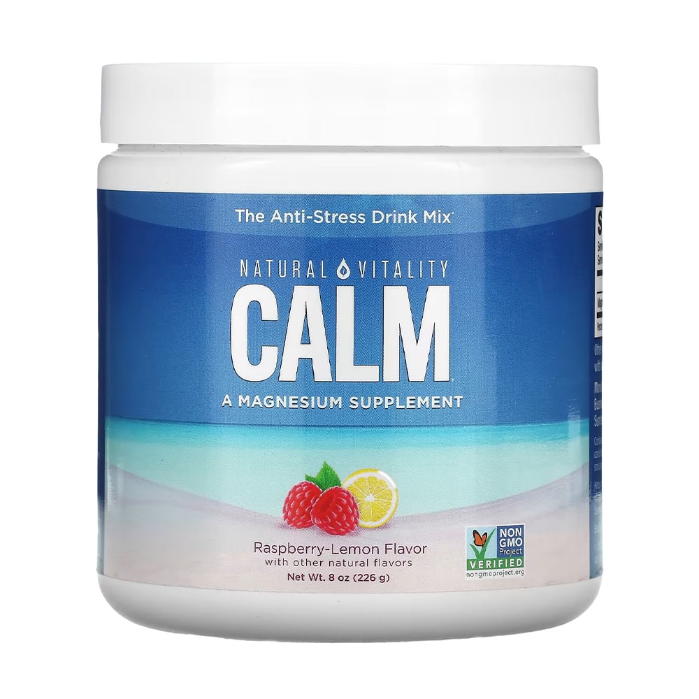 Антистрес Natural Vitality CALM The Anti-Stress Drink Mix зі смаком малини та лимона, в порошку, 226 г
