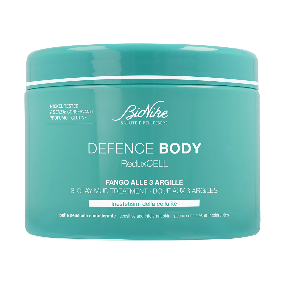 Антицелюлітна суміш трьох глин для тіла BioNike Defence Body Sculpt 3-Clay Mud Treatment, 500 г