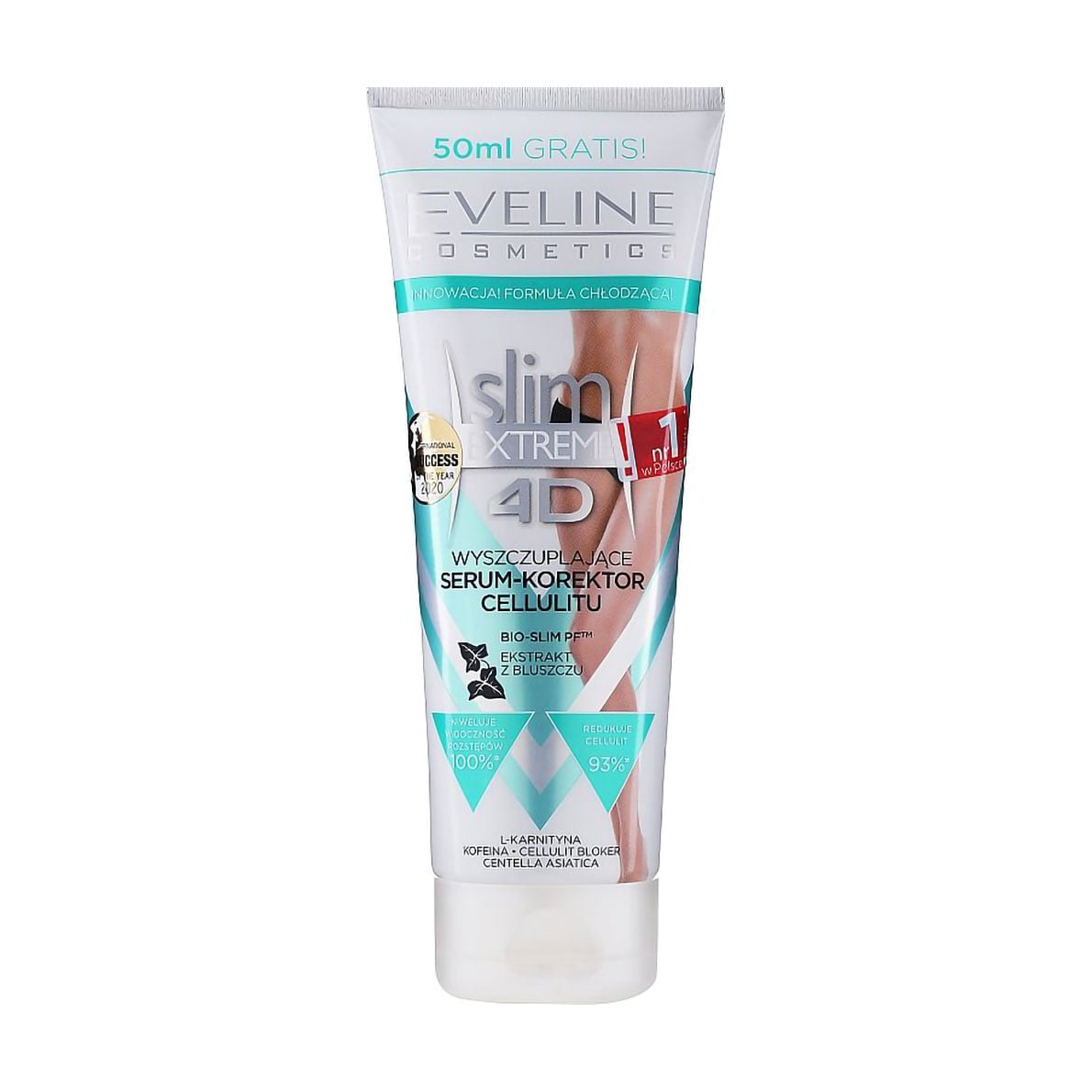 Антицелюлітна сироватка для тіла Eveline Cosmetics Slim Extreme 4D Slimming Serum-Cellulite Corrector, 250 мл