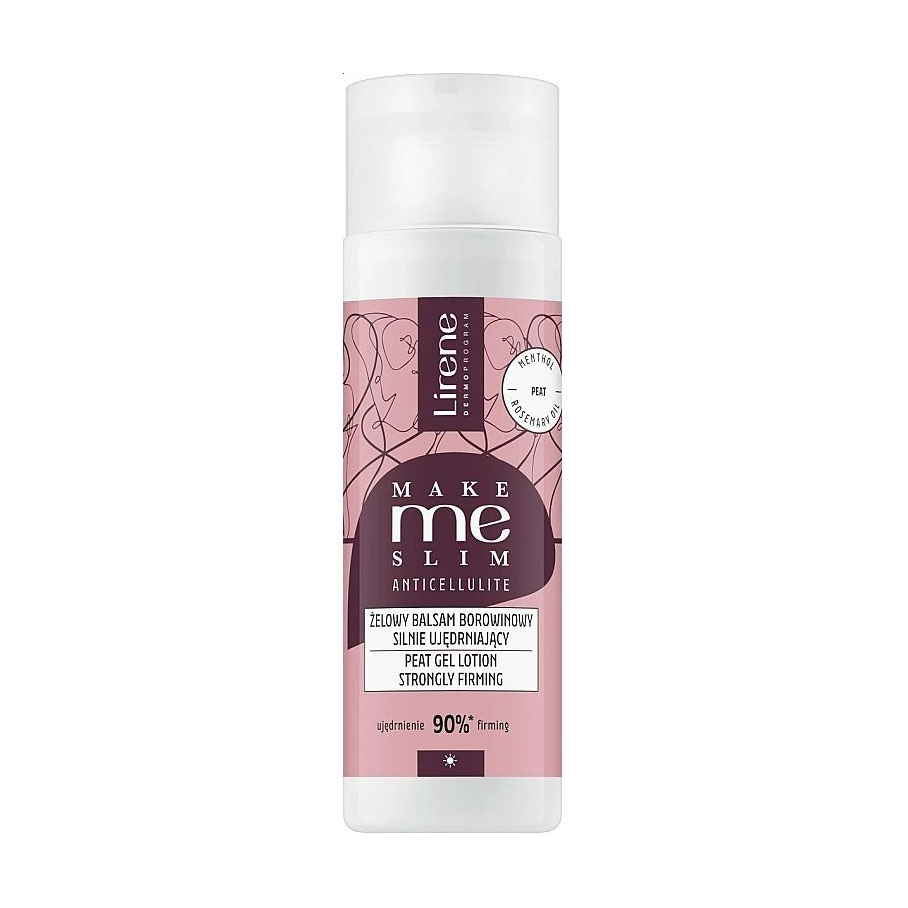 Антицелюлітний грязьовий лосьйон для тіла Lirene Make Me Slim Anticellulite Peat Gel Lotion, 200 мл