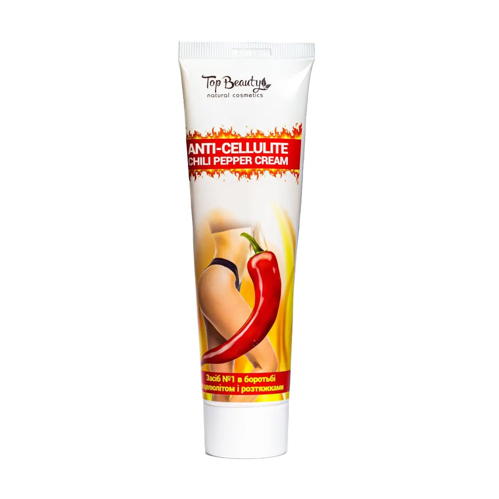Антицелюлітний ліфтинг-крем для тіла Top Beauty Anti-Cellulite Chili Pepper Cream з перцем чилі, 100 мл