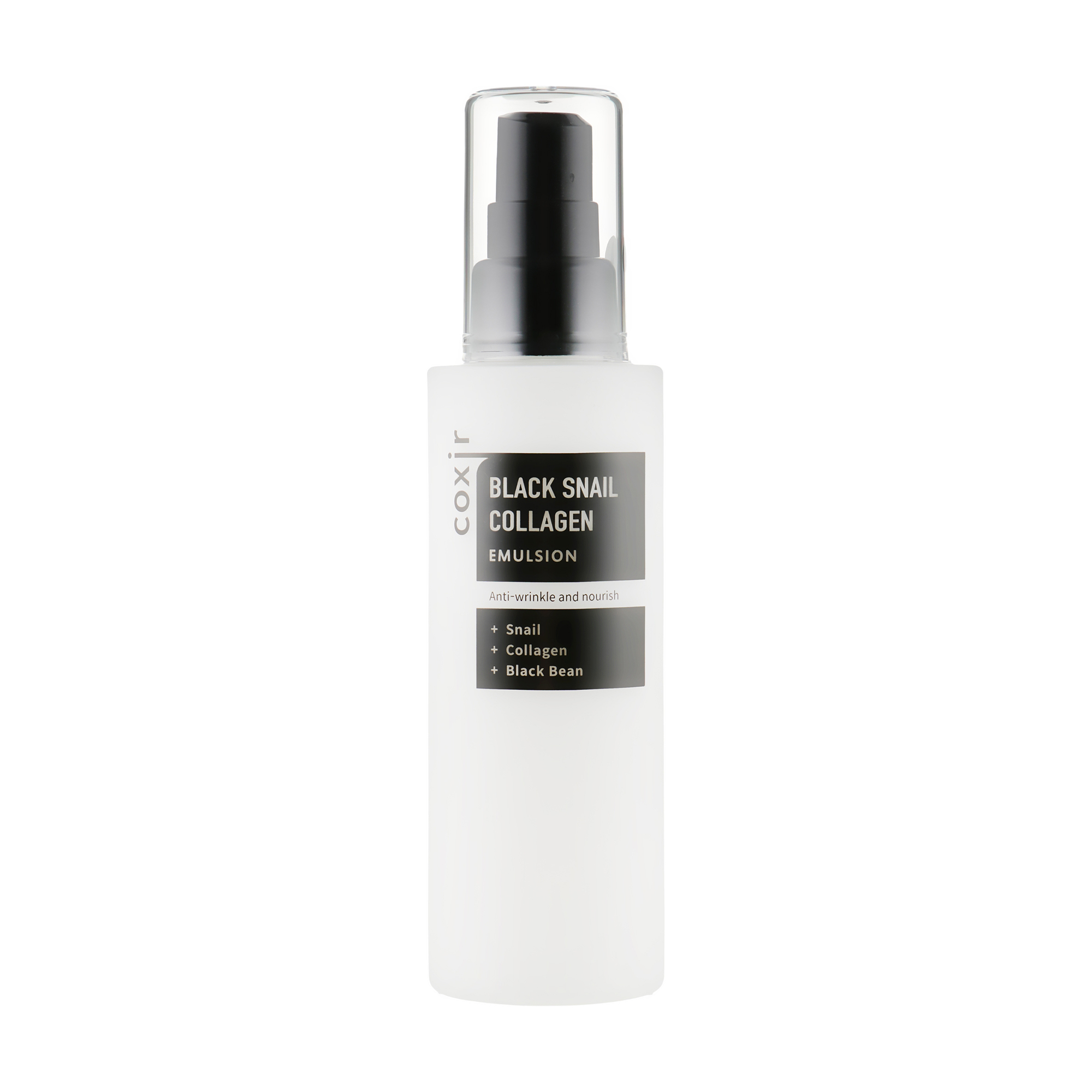 Антивікова емульсія для обличчя Coxir Black Snail Collagen Emulsion з муцином чорного равлика та колагеном, 100 мл