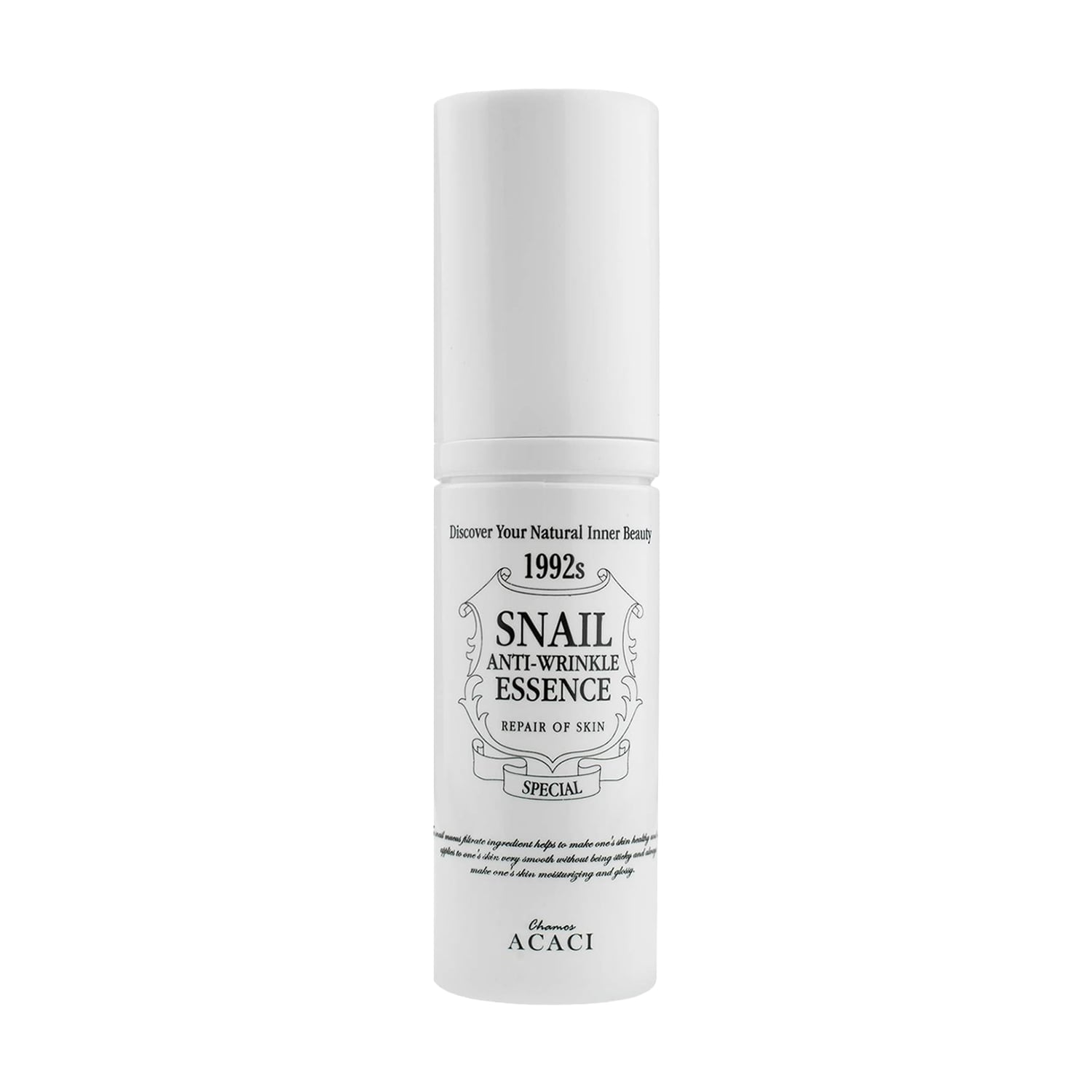 Антивікова есенція для обличчя Chamos Acaci Snail Anti-Aging Essence з муцином равлика, 50 мл