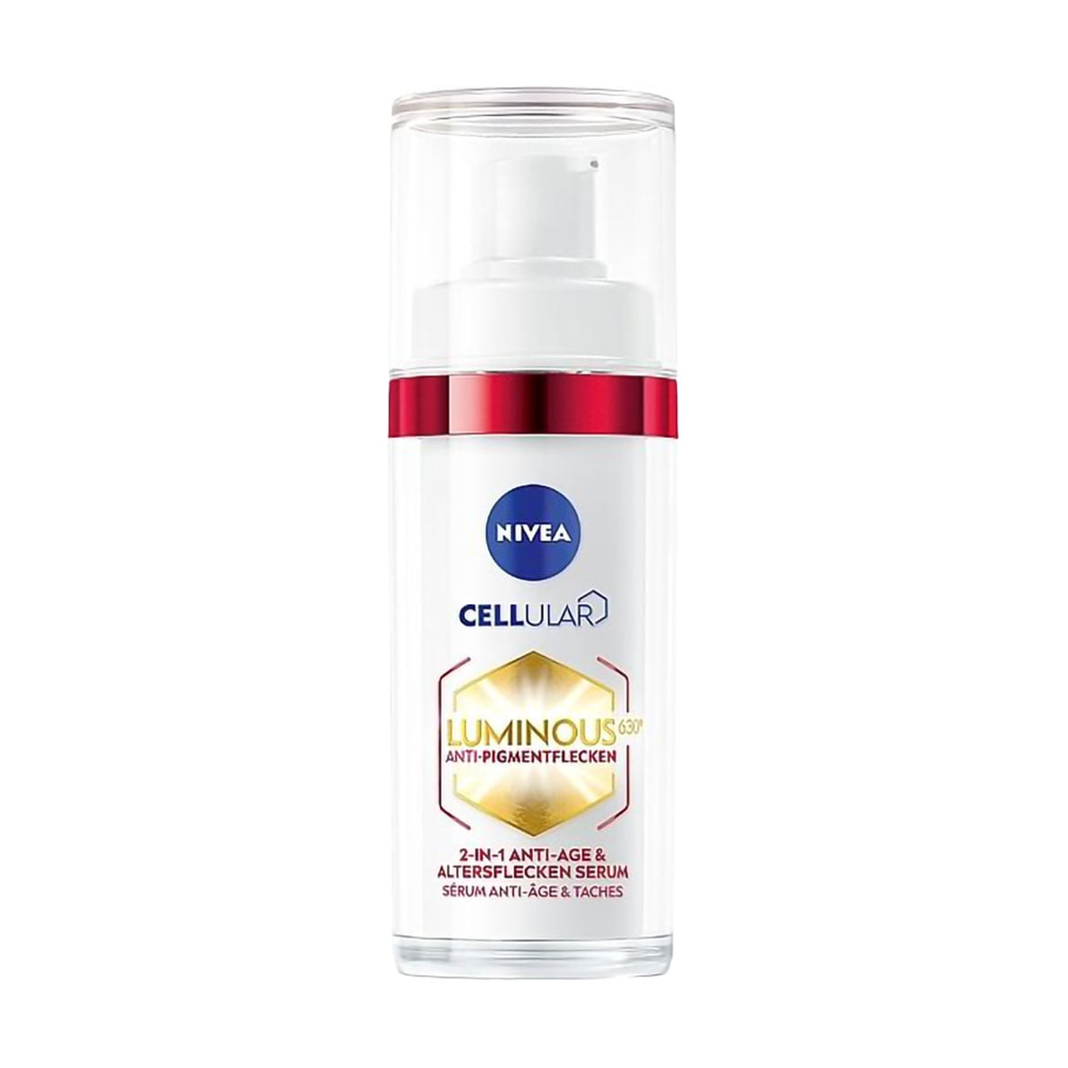 Антивікова сироватка для обличчя 2в1 NIVEA Cellular Luminous Serum, 30 мл