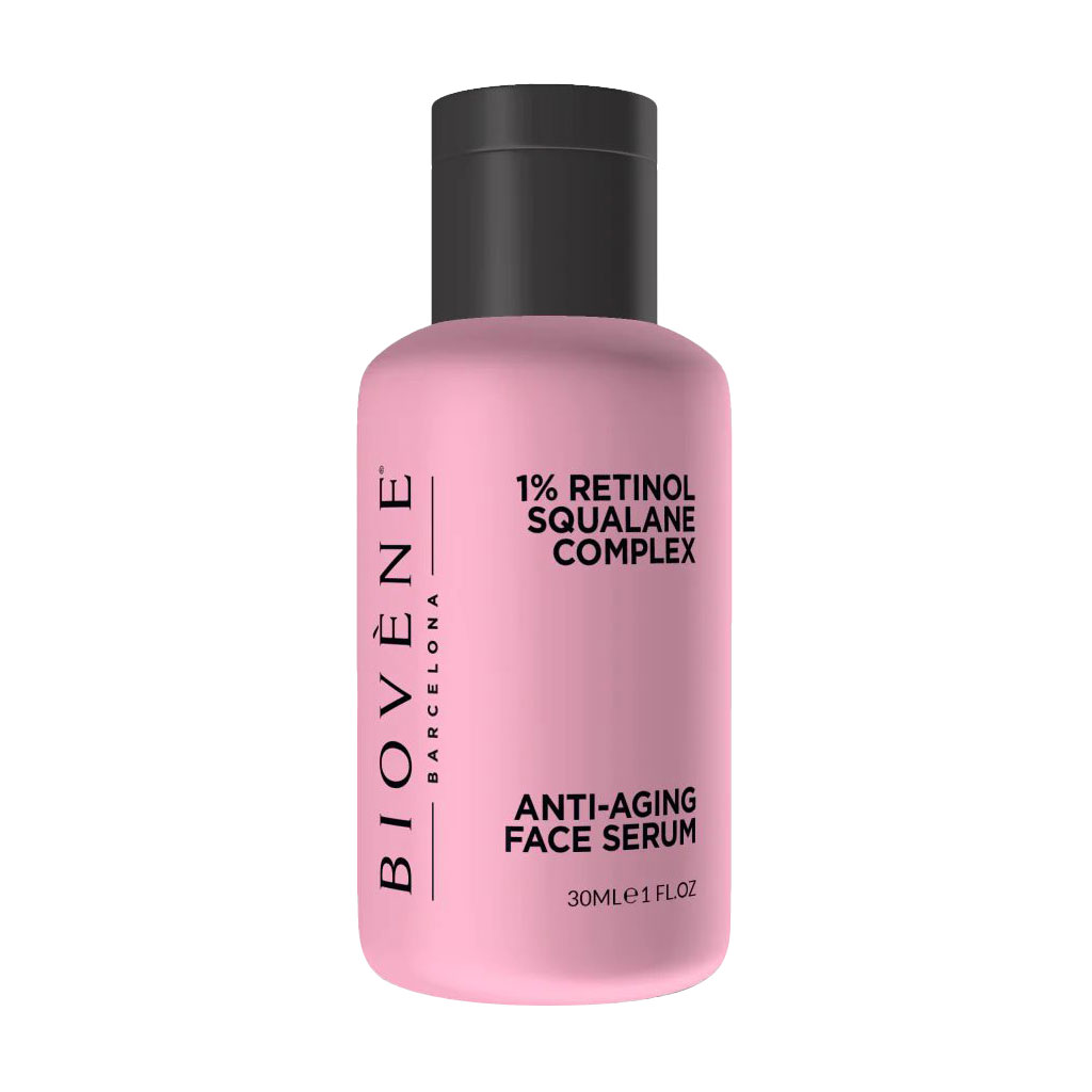 Антивікова сироватка для обличчя Biovene Anti-Aging 1% Retinol + Squalane Complex Face Serum з ретинолом та скваланом, 30 мл