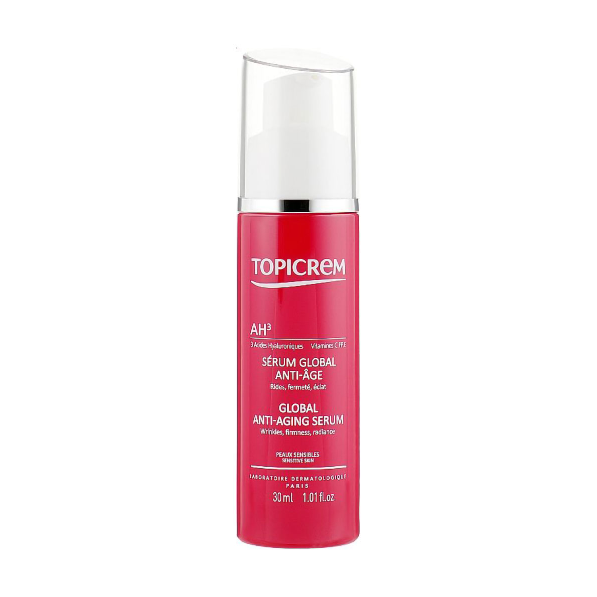 Антивікова сироватка для обличчя Topicrem AH3 Global Anti-Aging Serum для чутливої шкіри, 30 мл