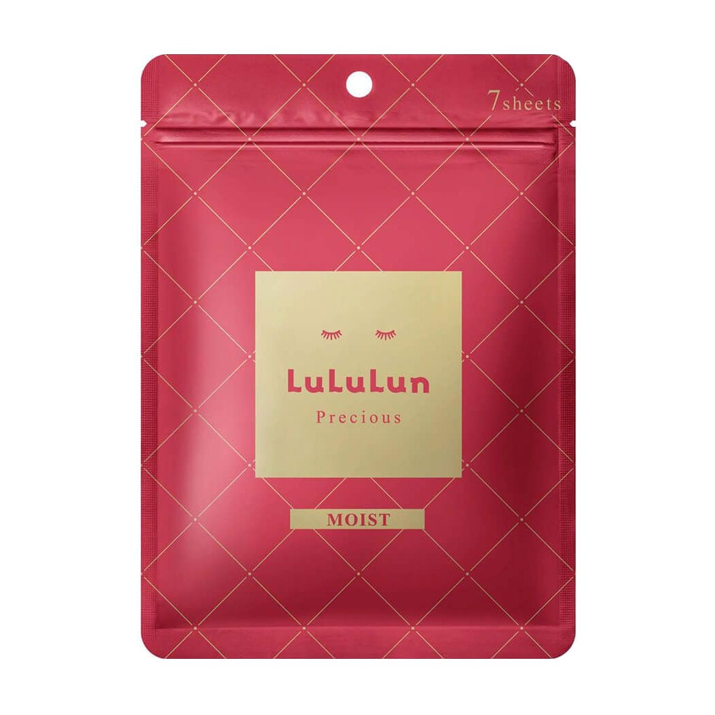 Антивікова зволожувальна тканинна маска для обличчя Lululun Precious Moist Red, 7 шт