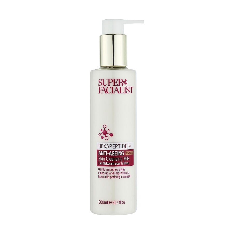 Антивікове молочко для обличчя Super Facialist Hexapeptide 9 Anti-Ageing Advanced Skin Cleansing Milk, 200 мл