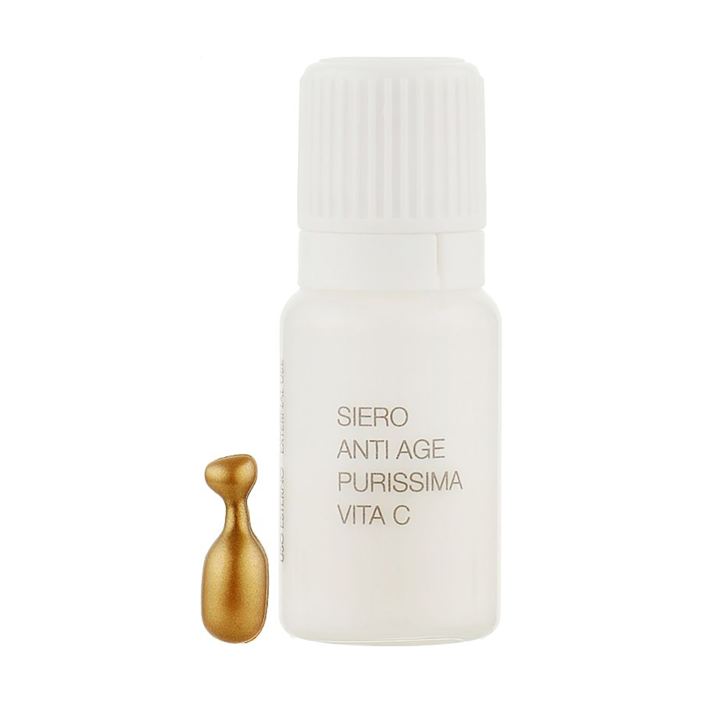 Антивіковий догляд для обличчя Phyto Sintesi Face Serum Pure Vita C з чистим вітаміном C (ампула, 2 мл + капсула, 1 шт)