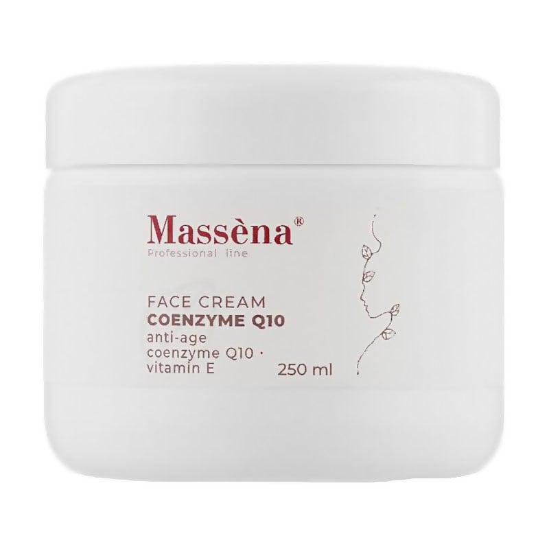 Антивіковий крем для обличчя Massena Face Cream з коензимом Q10, 250 мл