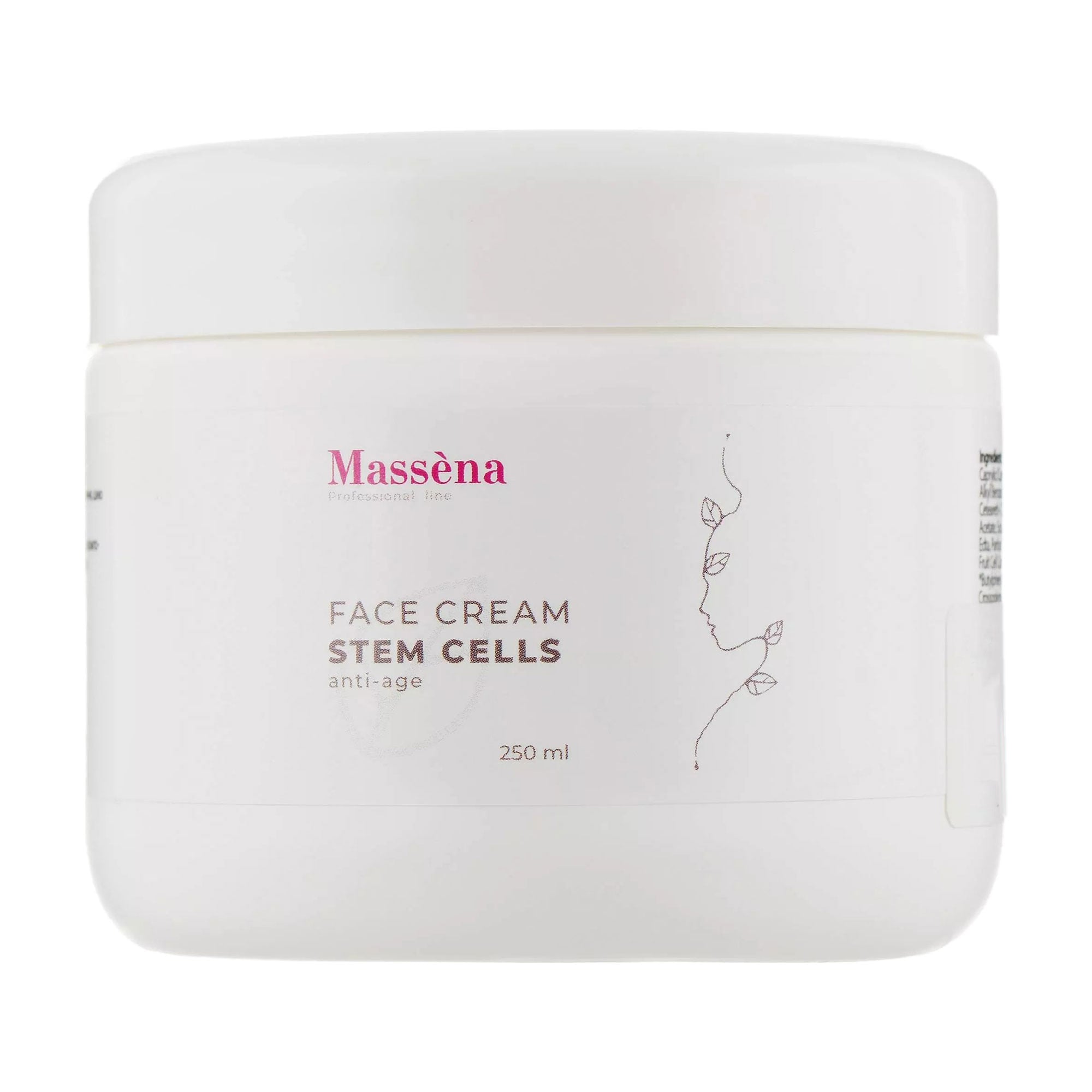 Антивіковий крем для обличчя Massena Face Cream зі стовбуровими клітинами, 250 мл