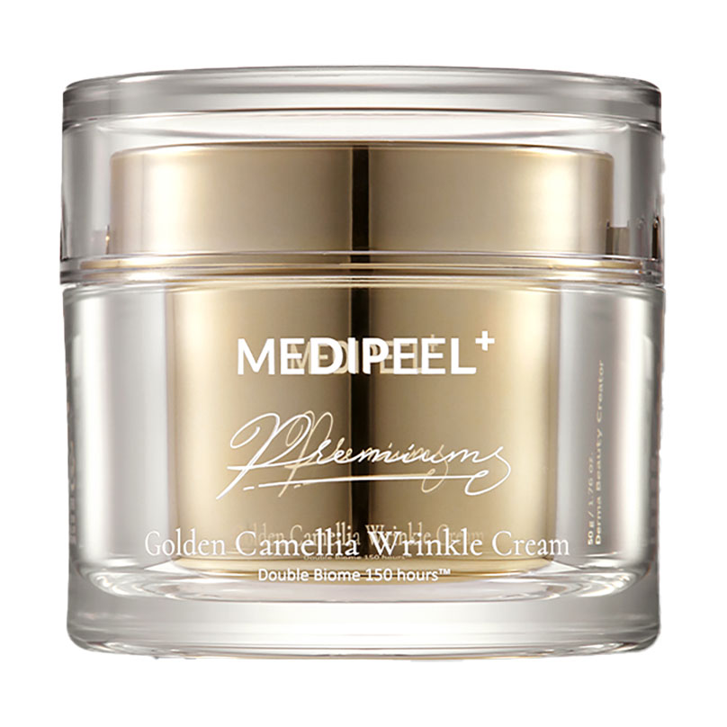 Антивіковий крем для обличчя Medi-Peel Premium Golden Camellia Wrinkle Cream з екстрактом золота та камелії, 50 мл