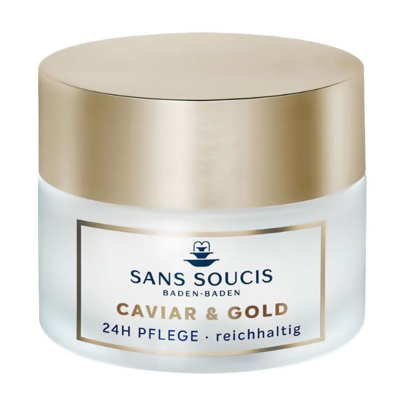 Антивіковий крем для обличчя Sans Soucis Caviar &amp; Gold 24H Care Rich для сухої шкіри, 50 мл