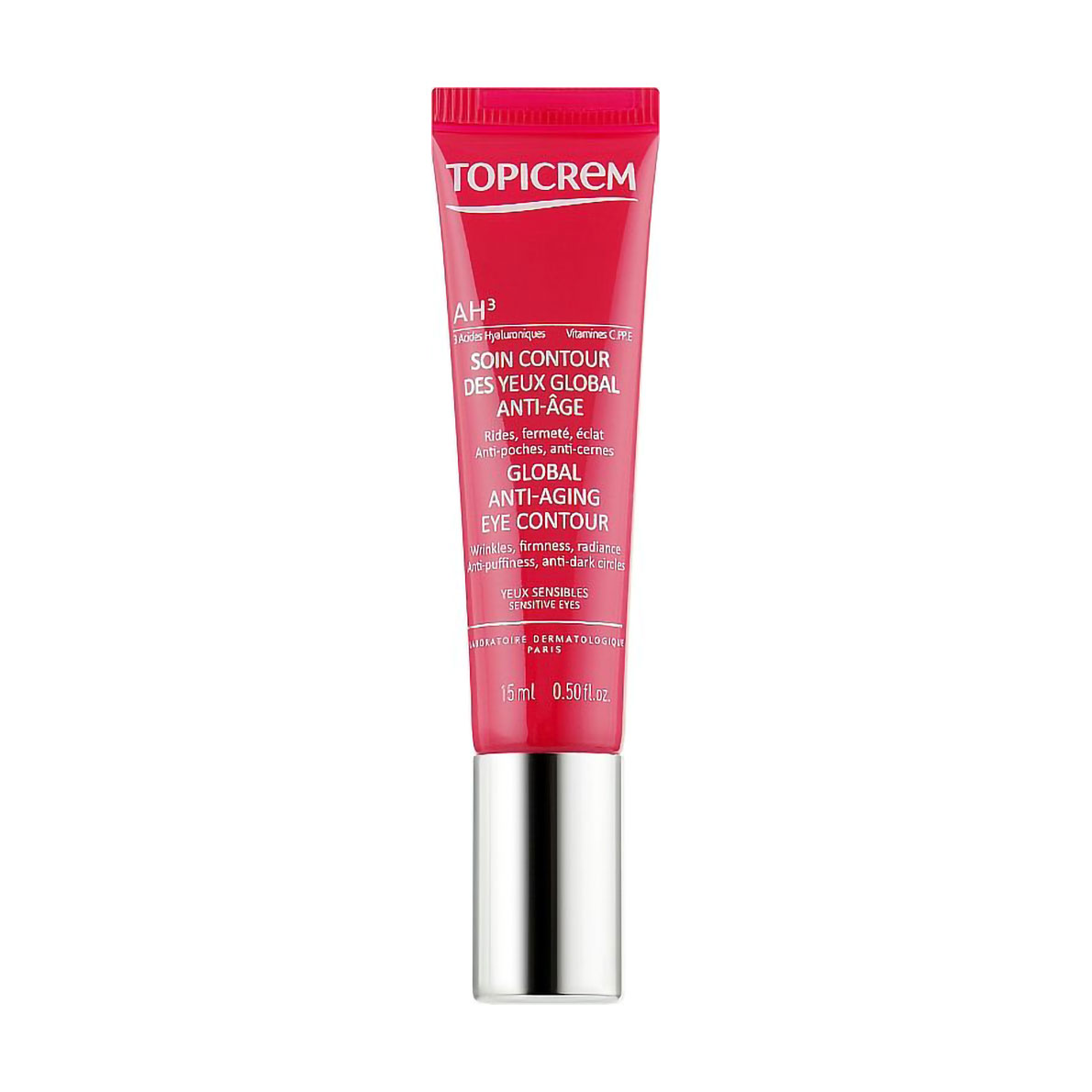 Антивіковий крем для шкіри навколо очей Topicrem AH3 Global Anti-Aging Eye Contour, 15 мл