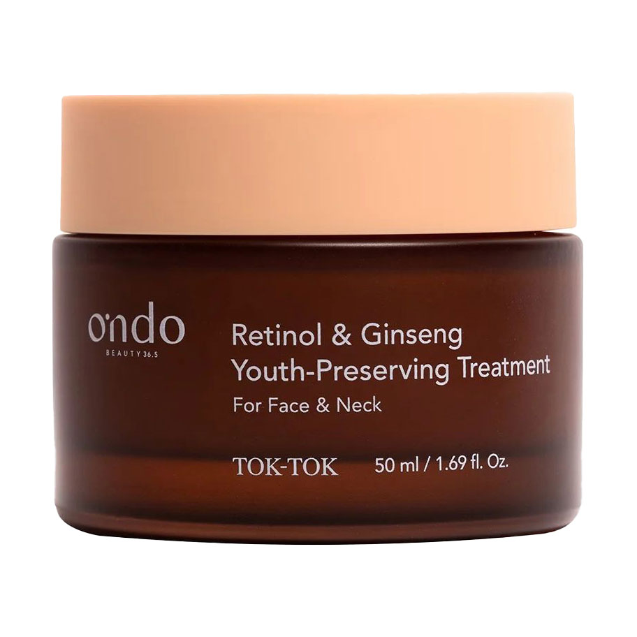 Антивіковий крем для шиї та зони декольте Ondo Beauty 36.5 Retinol &amp; Ginseng Youth Preserving Treatment, 50 мл