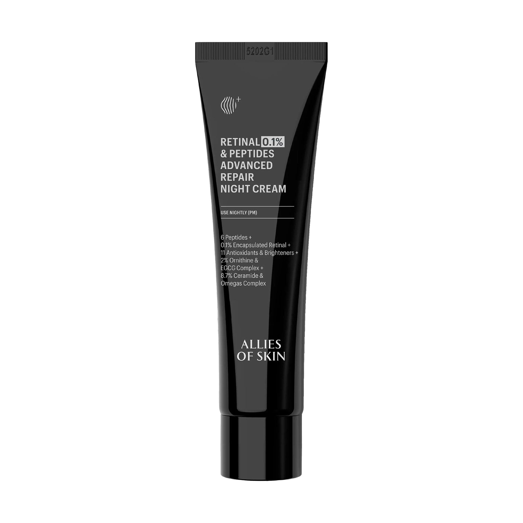 Антивіковий нічний крем для обличчя Allies Of Skin Retinal 0.1% &amp; Peptides Advanced Repair Night Cream з ретиналем 0.1%, 20 мл