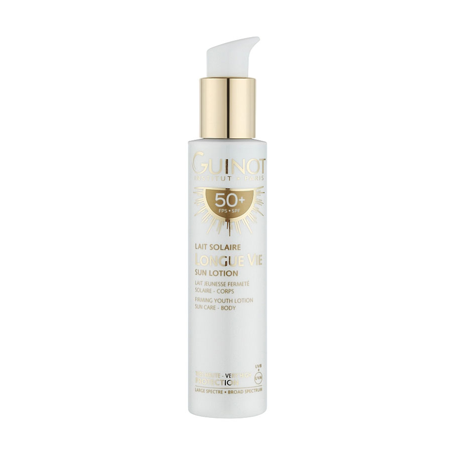 Антивіковий сонцезахисний лосьйон для тіла Guinot Longue Vie Sun Lotion SPF 50+, 150 мл