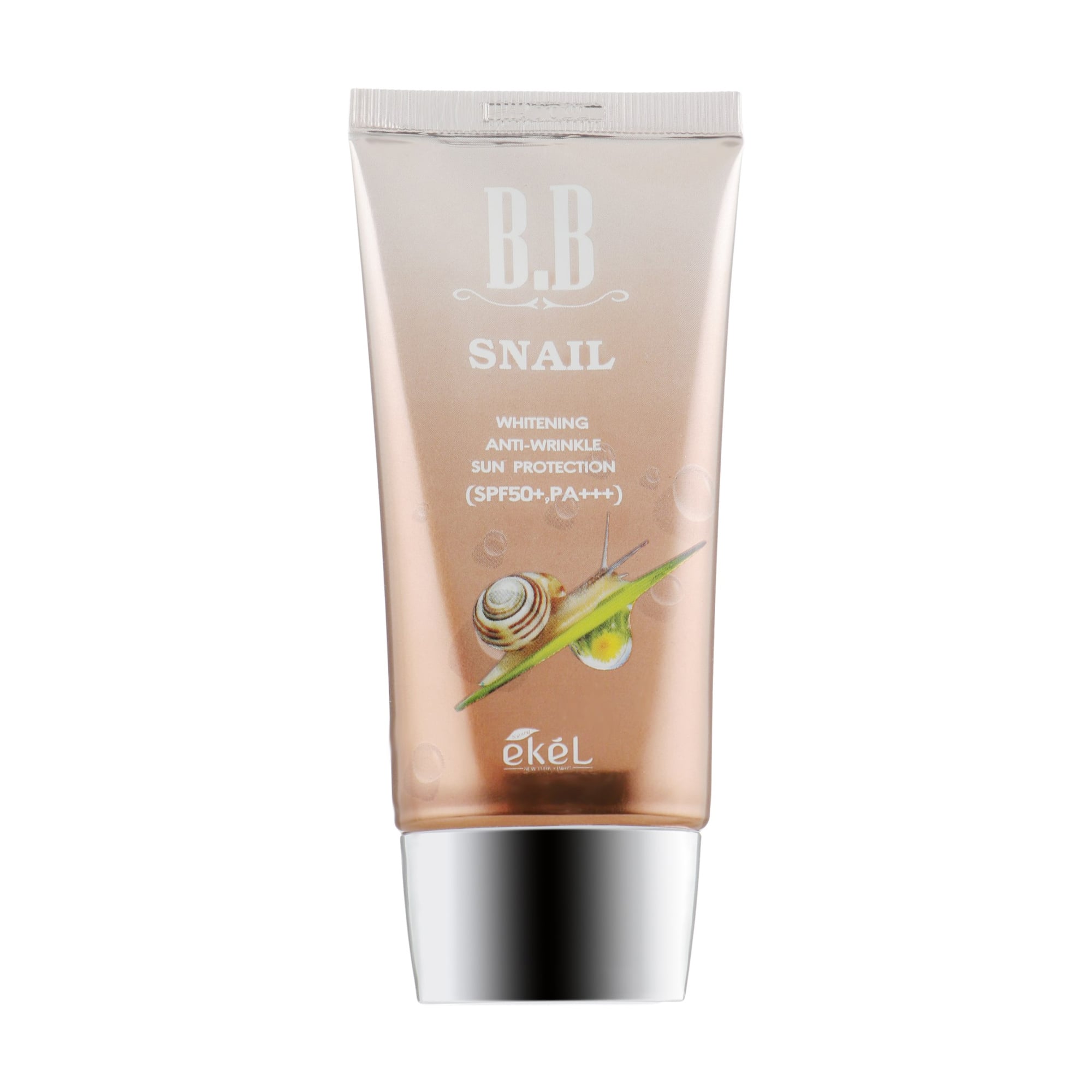Антивіковий відбілювальний ВВ-крем Ekel BB Cream Snail SPF 50+ PA+++ із муцином равлика, 50 мл