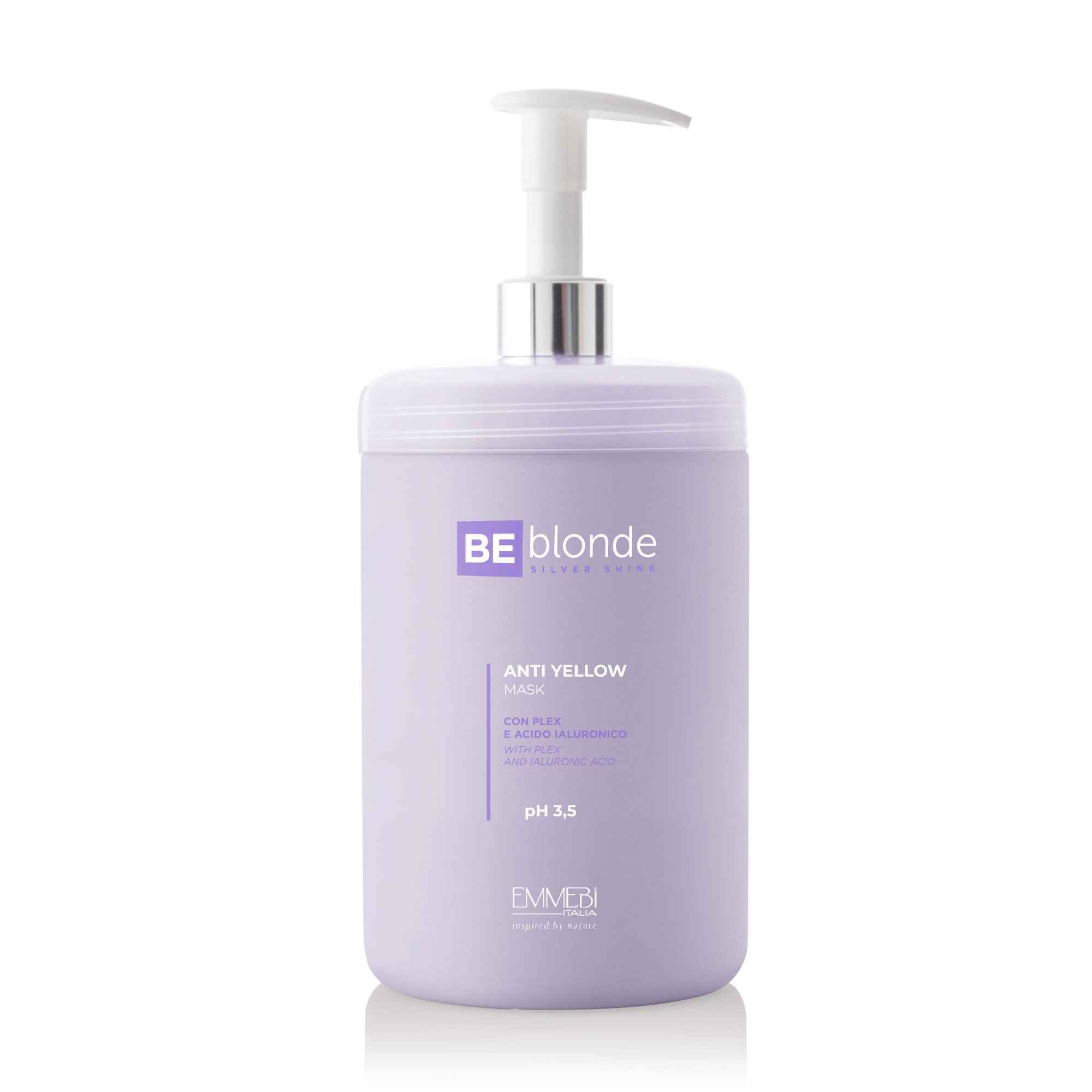 Антижовта маска для волосся Emmebi Italia Be Blonde Silver Shine Anti Yellow Mask pH 3.5, 1 л