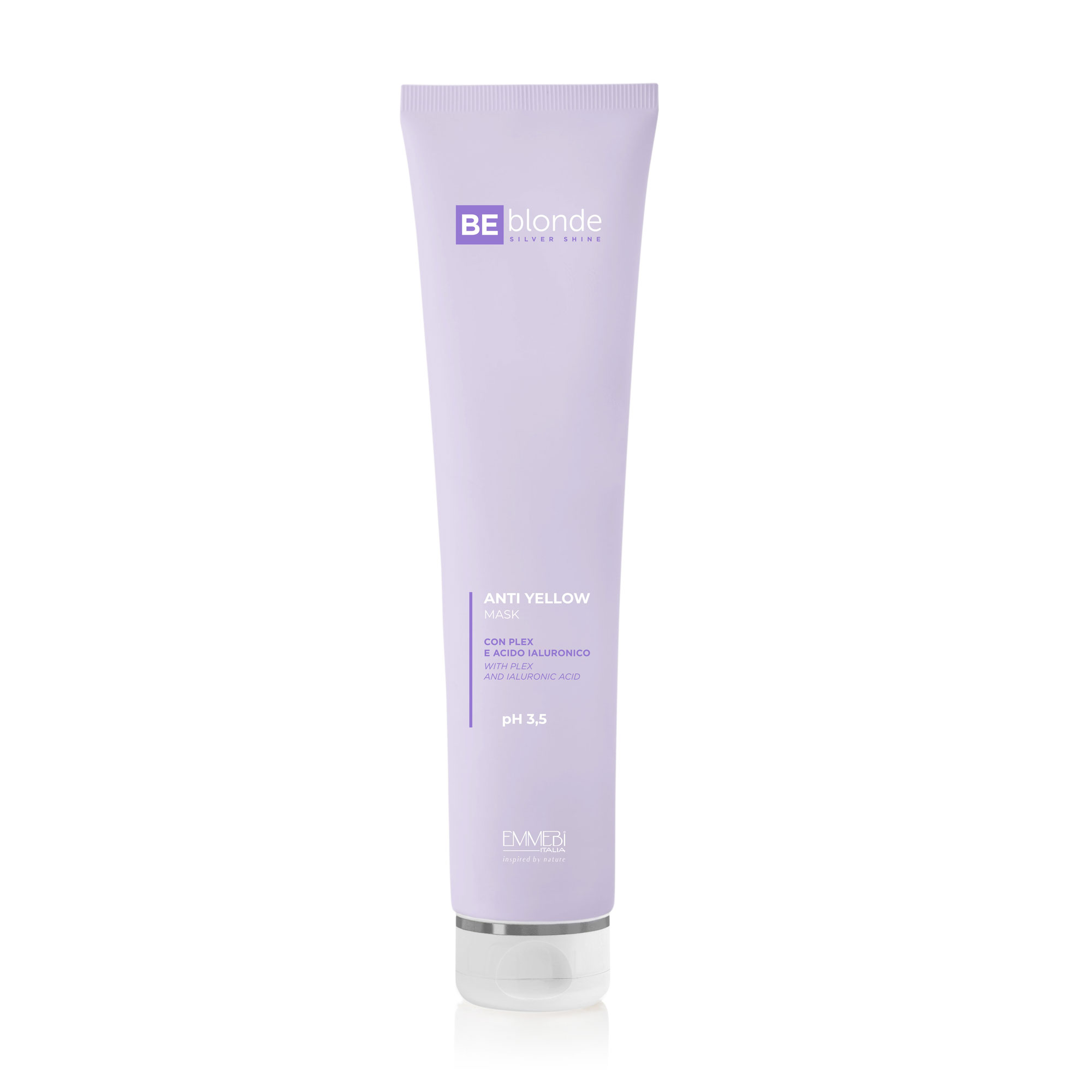 Антижовта маска для волосся Emmebi Italia Be Blonde Silver Shine Anti Yellow Mask pH 3.5, 200 мл