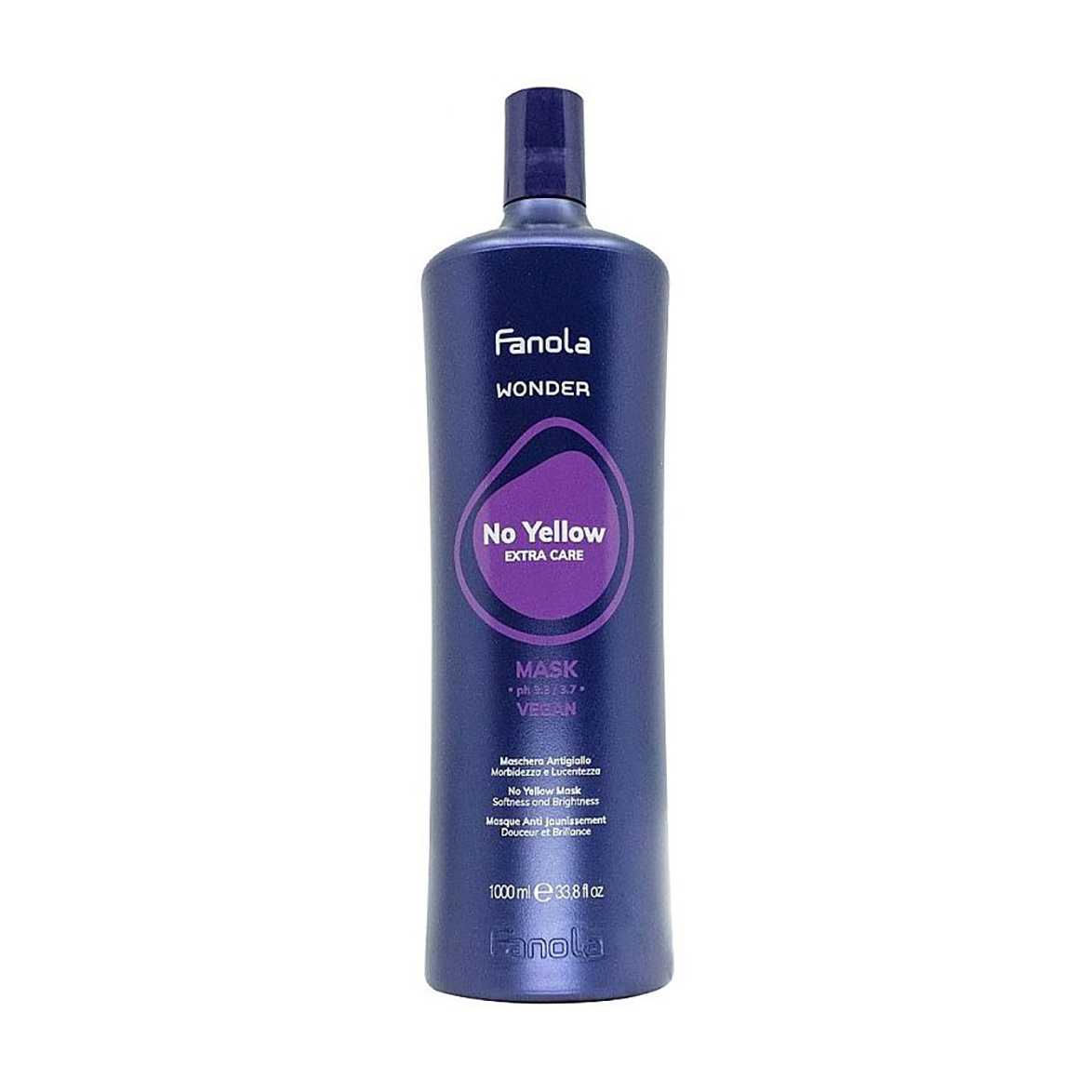Антижовта маска для волосся Fanola Wonder No Yellow Extra Care Mask, 1 л