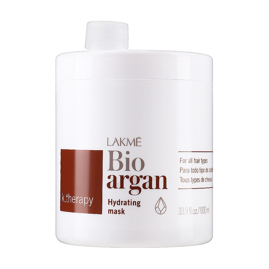 Арганова зволожувальна маска для волосся Lakme K.Therapy Bio Argan Hydrating Mask, 1 л