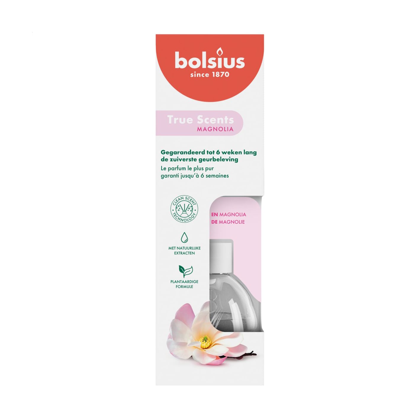 Аромадифузор Bolsius True Scents Magnolia, 60 мл
