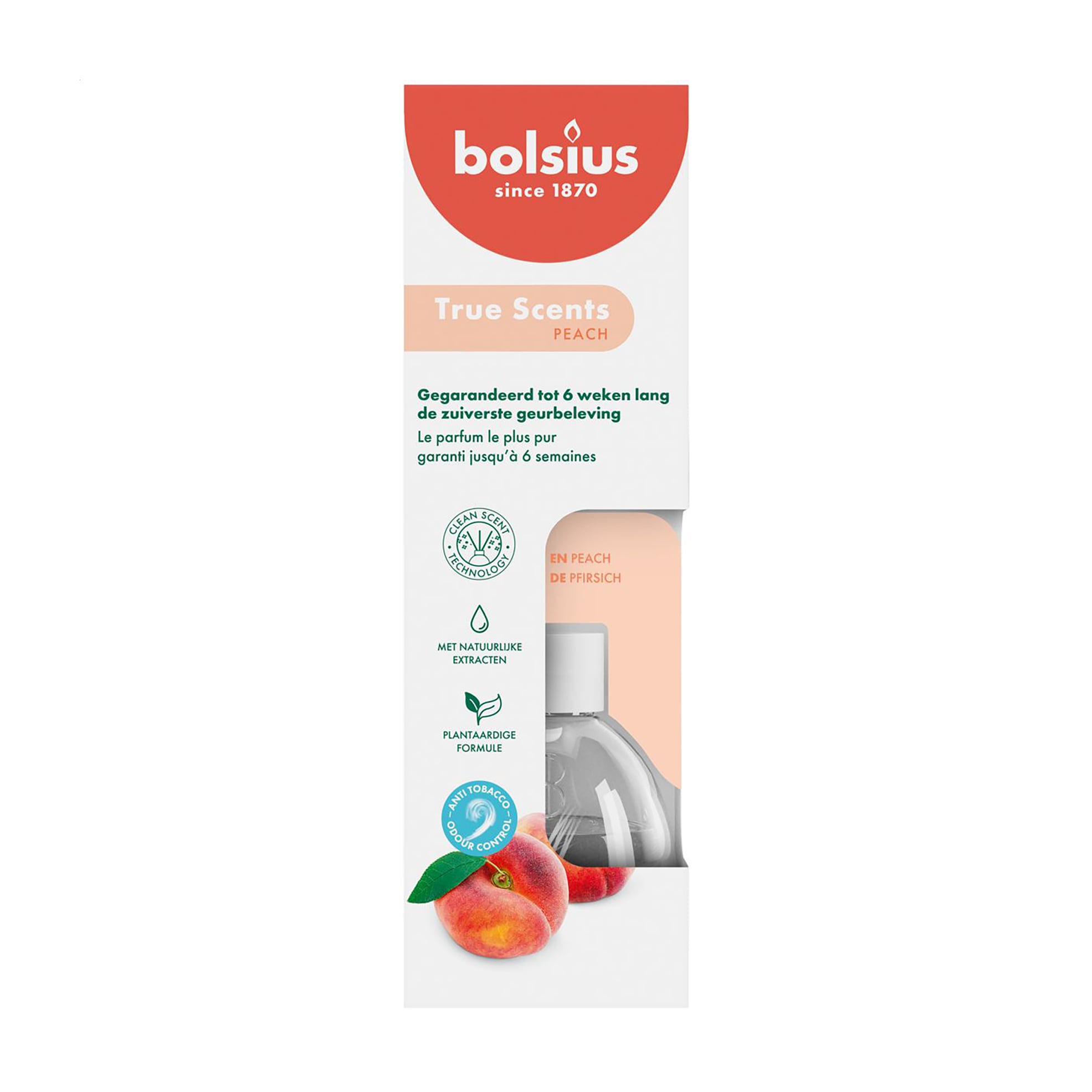 Аромадифузор Bolsius True Scents Peach, 60 мл