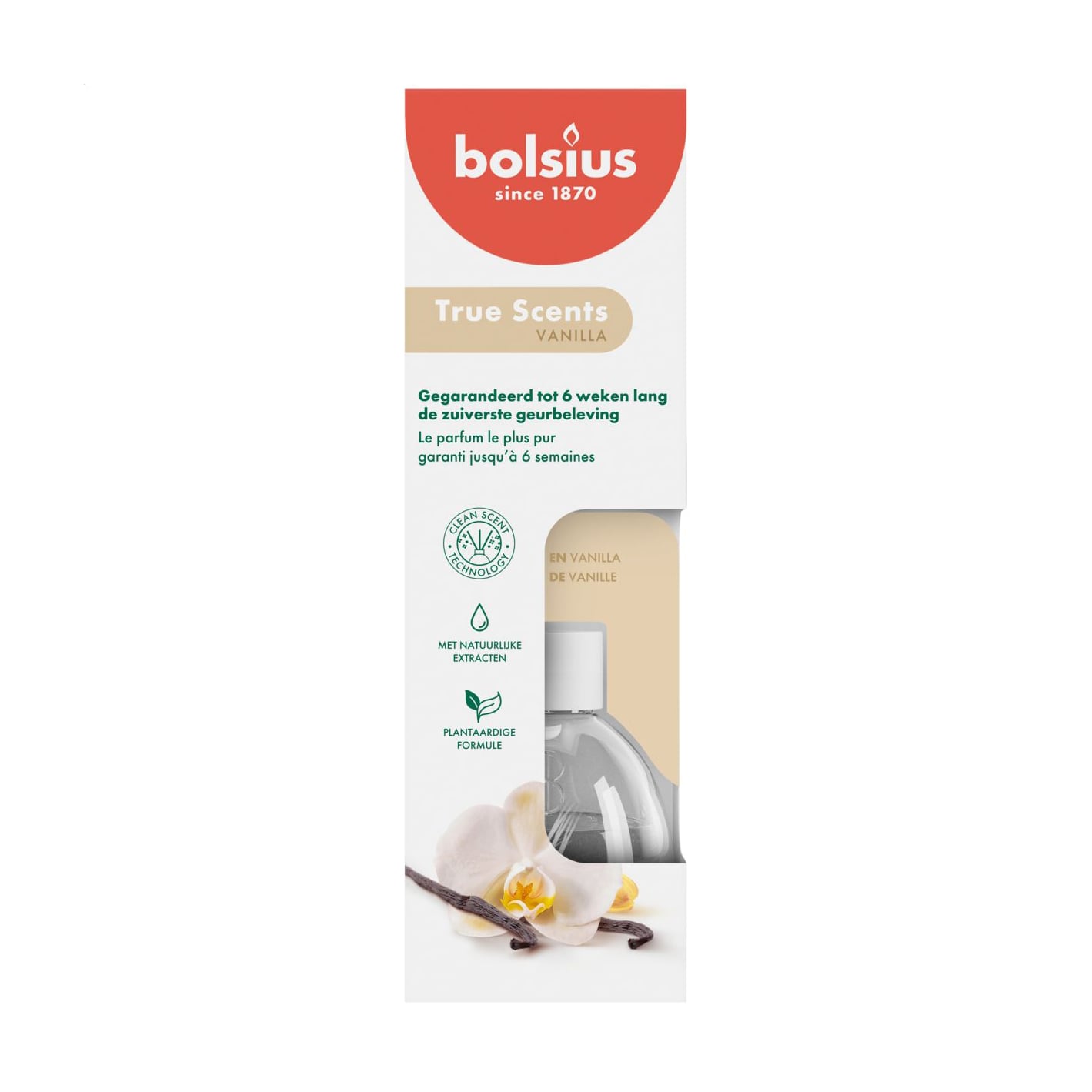 Аромадифузор Bolsius True Scents Vanilla, 60 мл