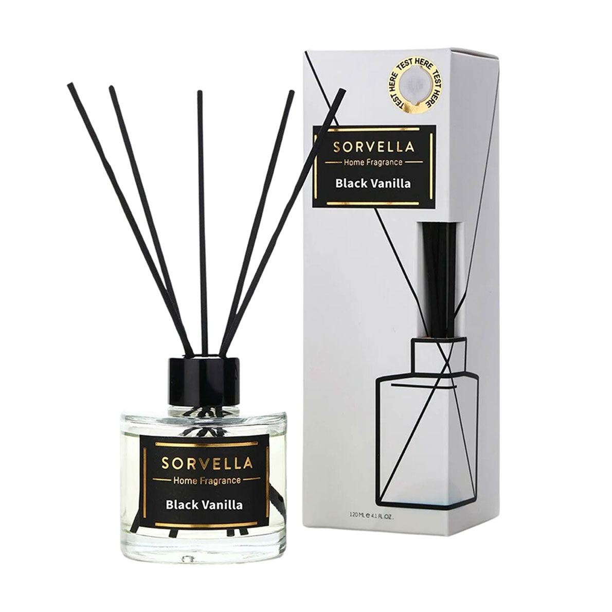 Аромадифузор Sorvella Perfume Home Fragrance Premium Black Vanilla, 120 мл