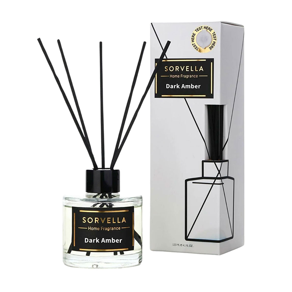 Аромадифузор Sorvella Perfume Home Fragrance Premium Dark Amber, 120 мл