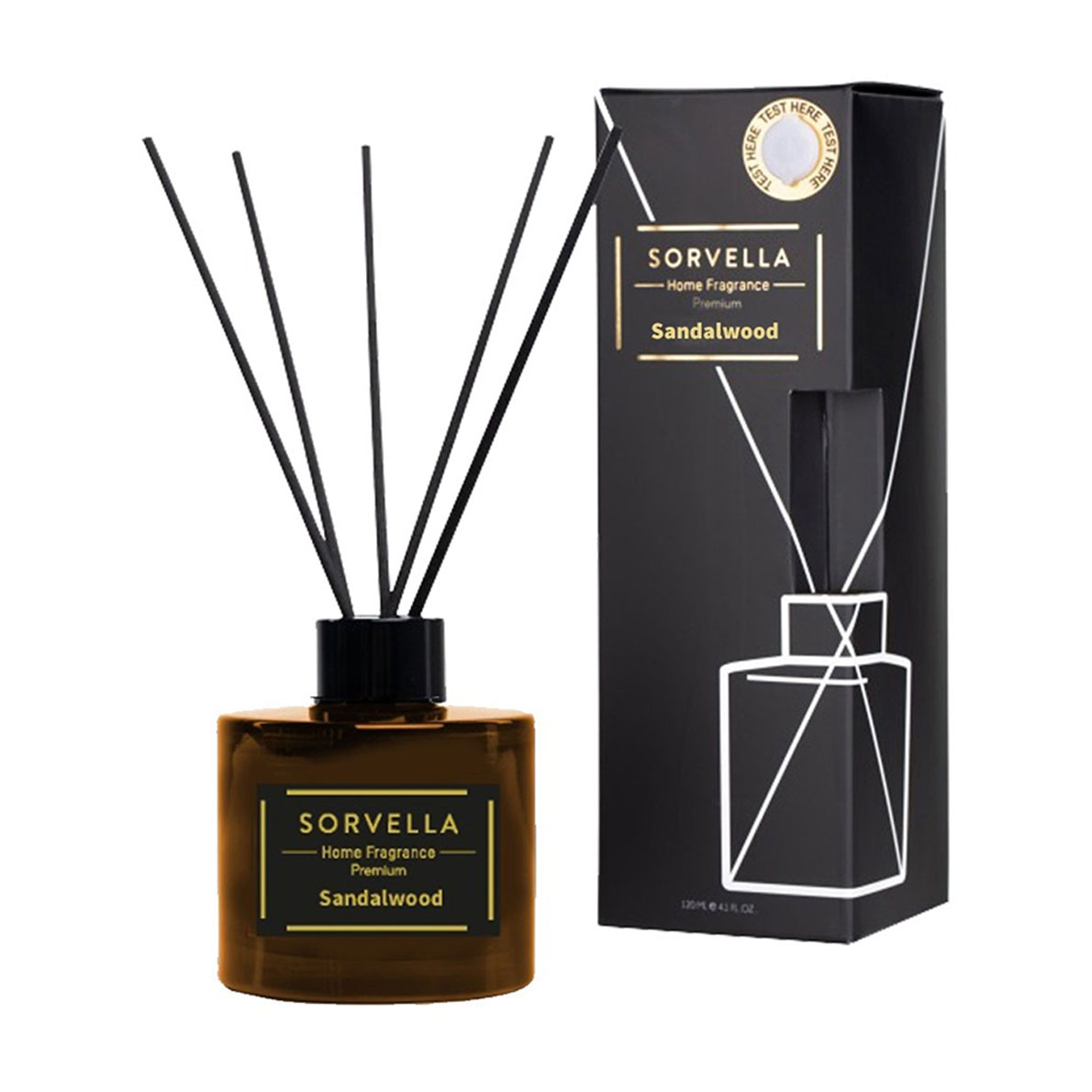 Аромадифузор Sorvella Perfume Home Fragrance Premium Sandalwood, 120 мл