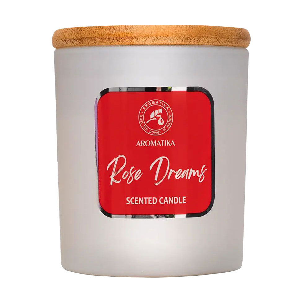 Ароматична свічка Ароматика Rose Dreams Трояндові мрії, 200 г