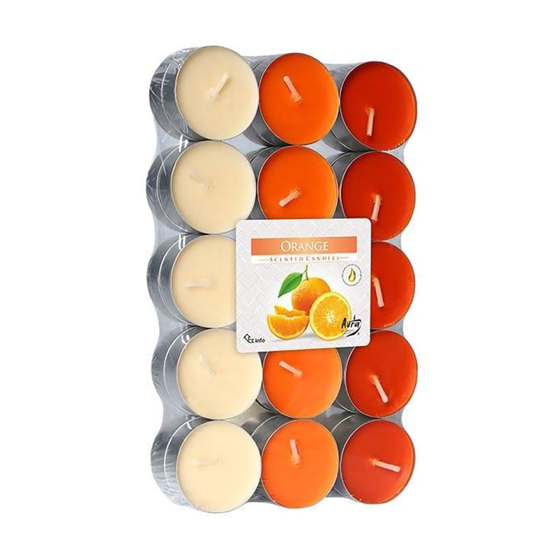 Ароматична свічка Bispol Scented Candle Orange, 30 шт (p15-63 s30)