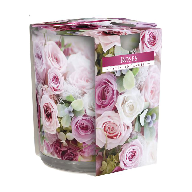 Ароматична свічка Bispol Scented Candle Roses, 100 г (sn72S-02)