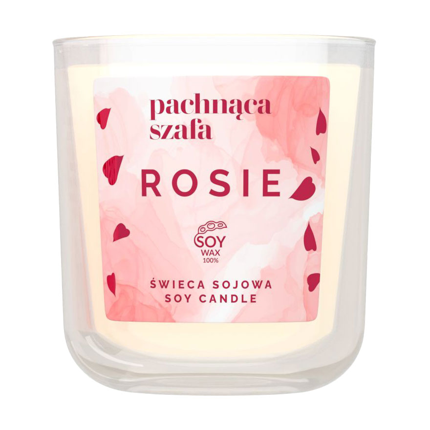 Ароматична свічка Pachnaca Szafa Rosie Soy Candle, 165 г