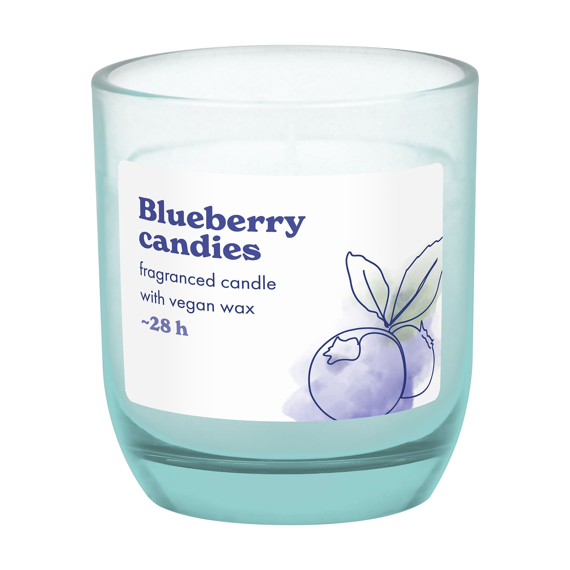 Ароматична свічка в склі Bolsius Fragranced Candle Blueberry Candies, 87*77 мм