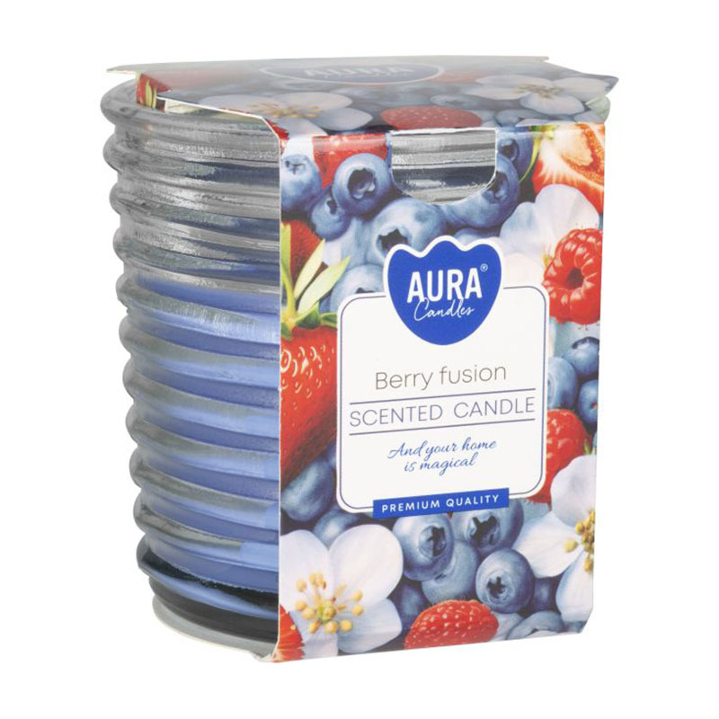 Ароматична свічка в склянці Bispol Scented Candle Berry Fusion, 130 г (snw80-1-453)