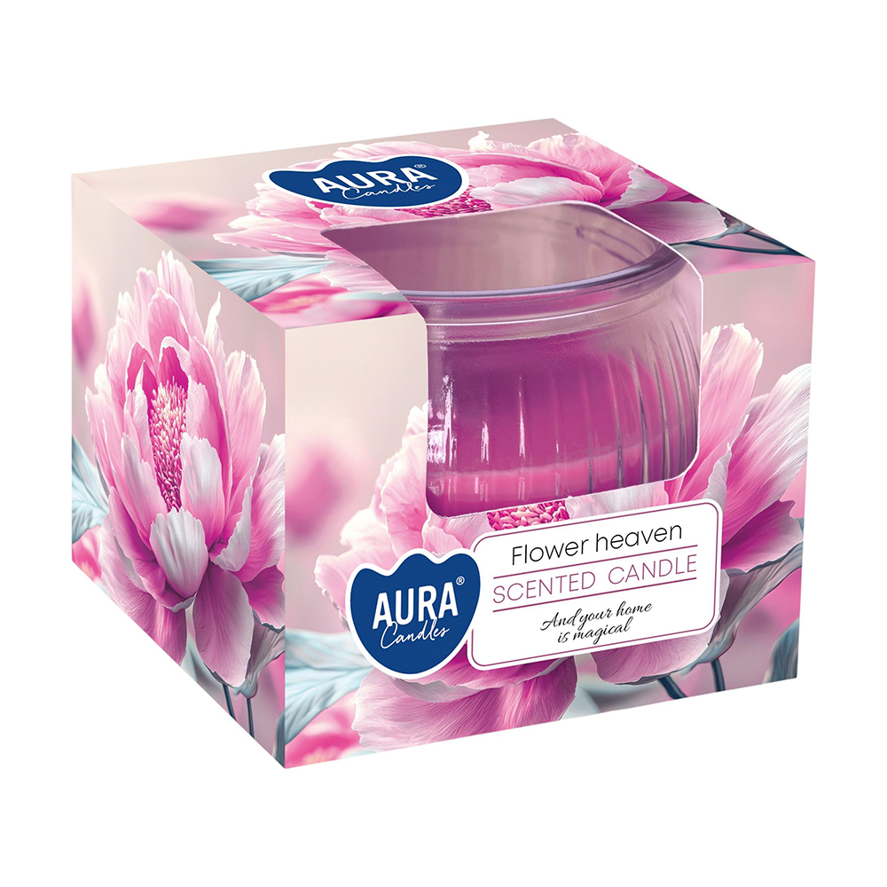 Ароматична свічка в склянці Bispol Scented Candle Flower Heaven, 80 г (sn69-469)