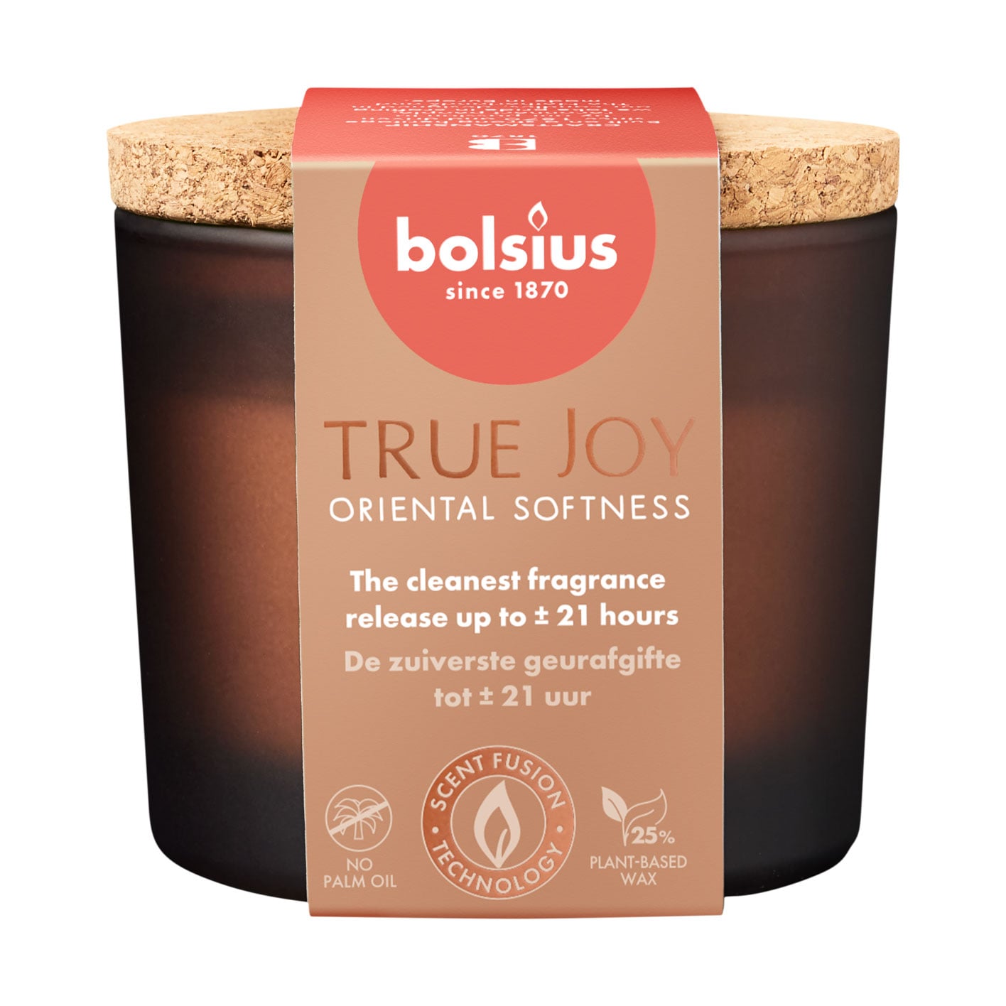 Ароматична свічка в склянці Bolsius True Joy Oriental Softness, 66*83 мм