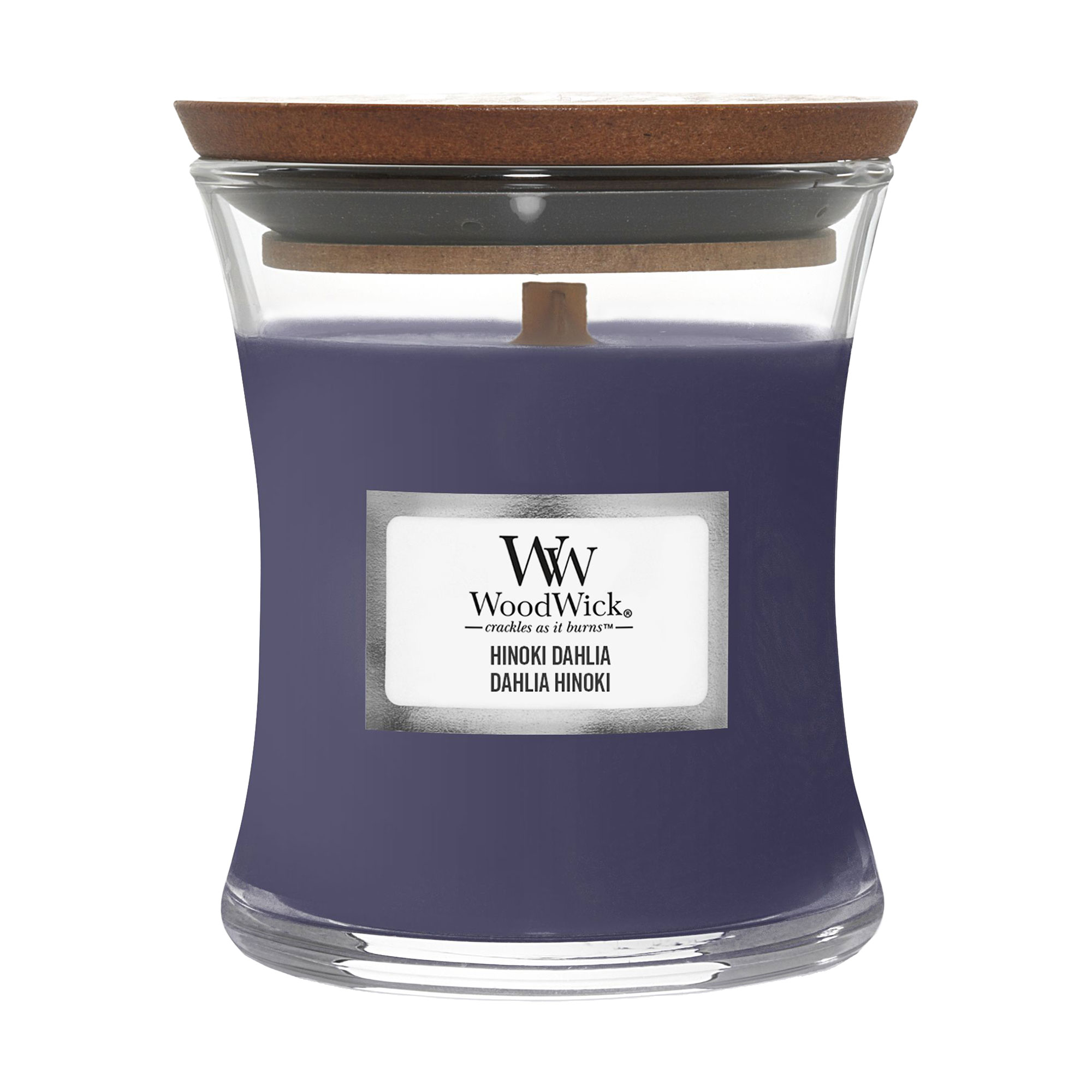Ароматична свічка в склянці WoodWick Hourglass Candle Hinoki Dahlia, 275 г