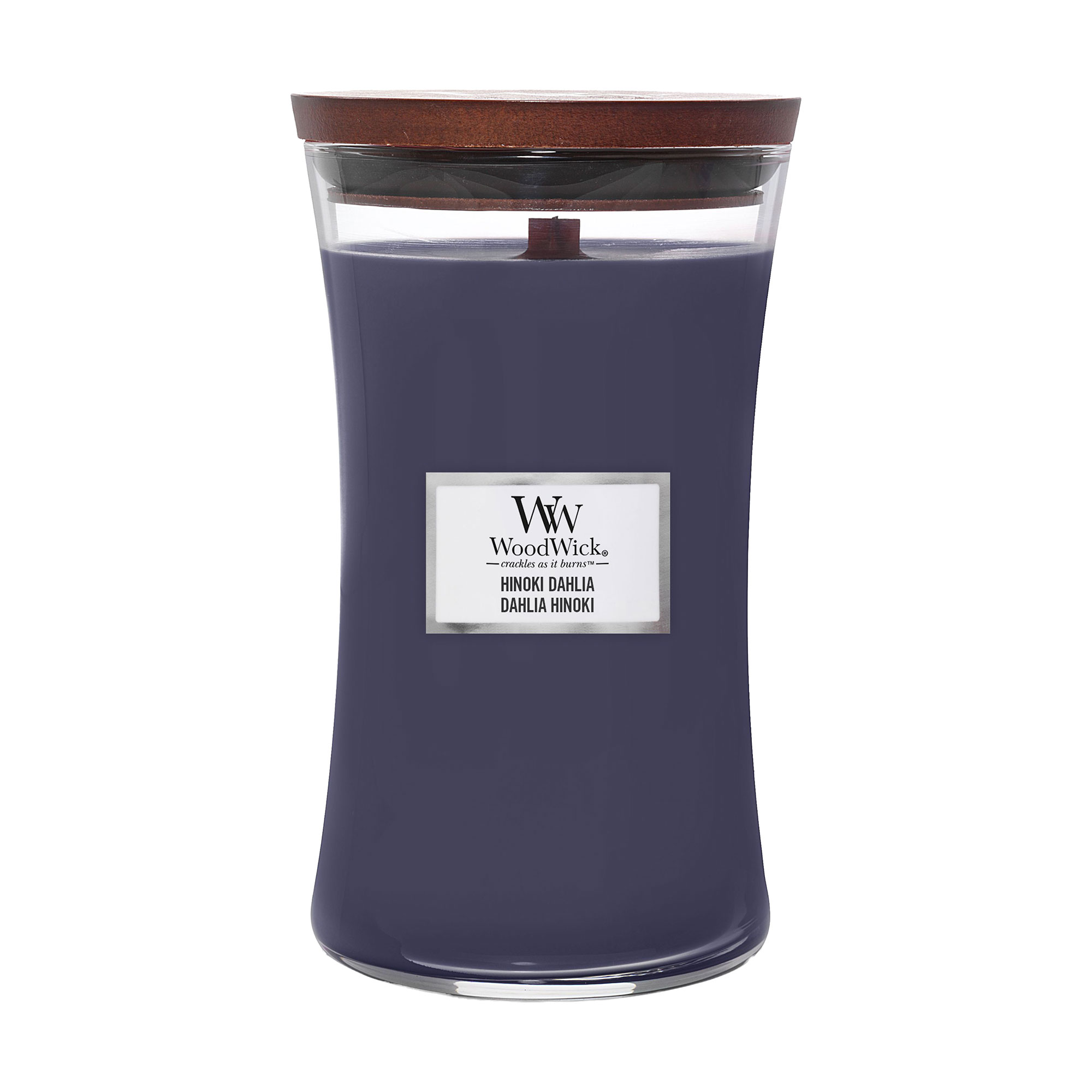 Ароматична свічка в склянці WoodWick Hourglass Candle Hinoki Dahlia, 609 г