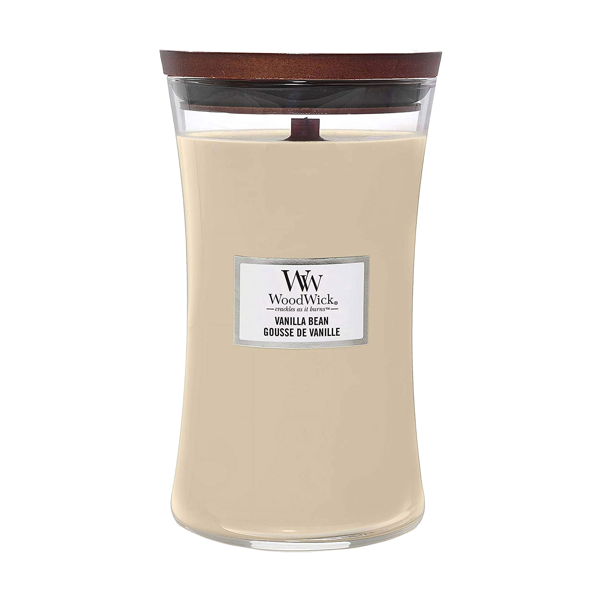Ароматична свічка в склянці WoodWick Hourglass Candle Vanilla Bean, 609 г