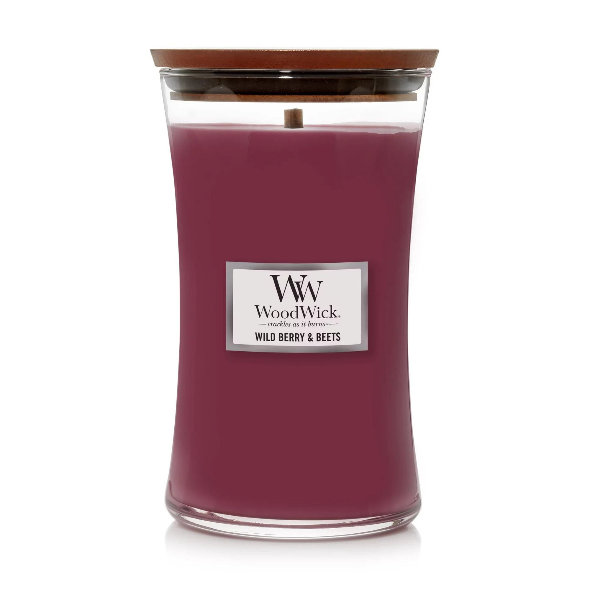Ароматична свічка в склянці WoodWick Hourglass Candle Large Wild Berry &amp; Beets, 609 г